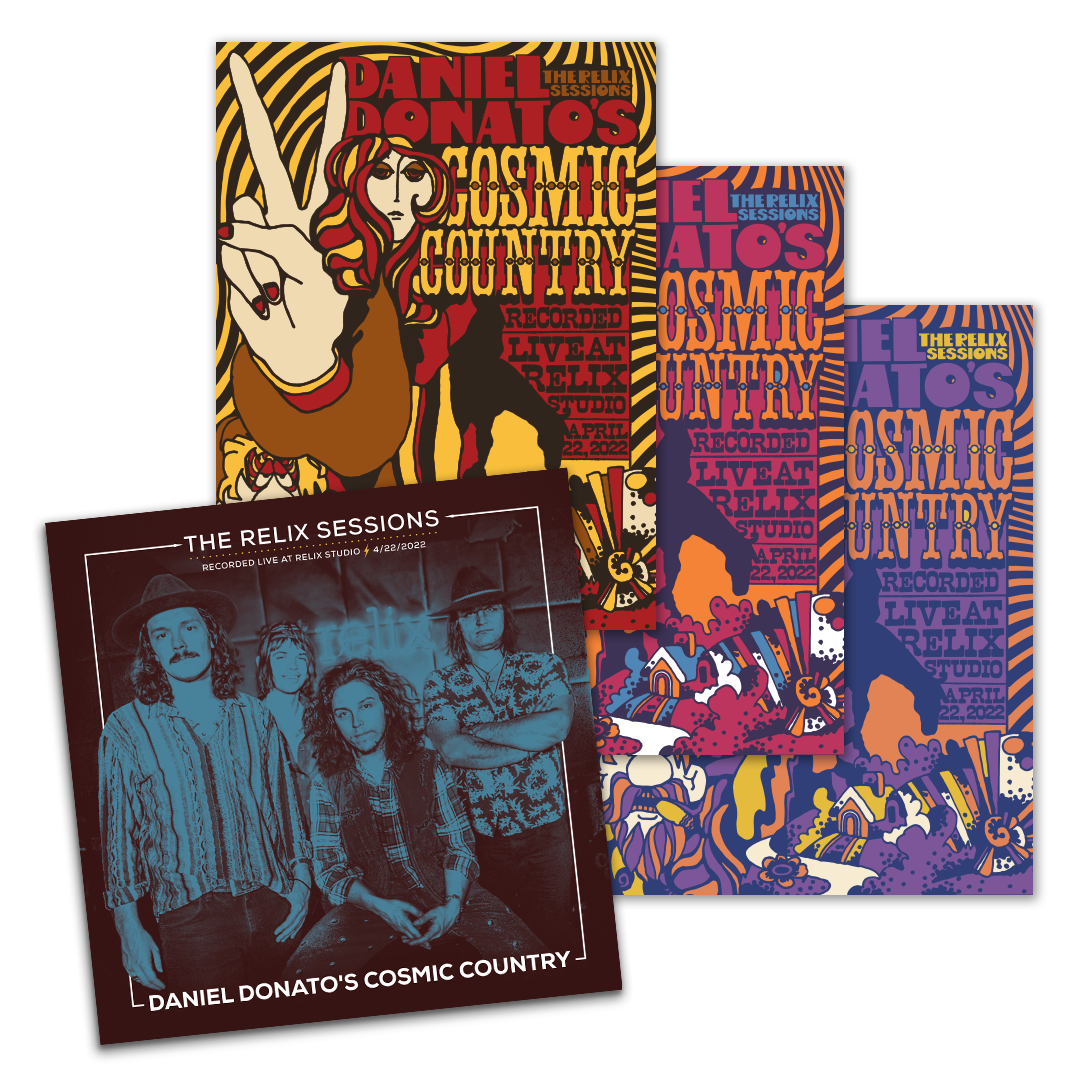 Daniel Donato's Cosmic Country - The Relix Session (Limited Edition 2-LP Cosmic Tie-Dye Vinyl + 3 Poster Bundle)