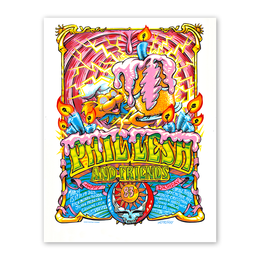 Phil Lesh & Friends Main Edition Poster by AJ Masthay (March 2023)