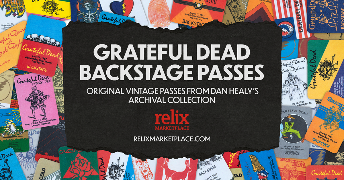 Grateful Dead Backstage Passes