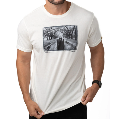 Gregg Allman White T-Shirt (B&W) by Danny Clinch