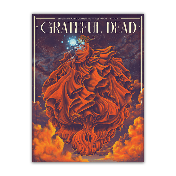 Grateful Dead (2/18/1971) Main Edition Poster by Bailey Race