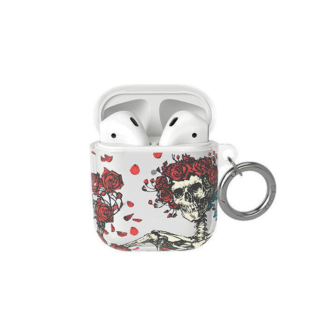 Forever Grateful | Grateful Dead Skeleton Floral AirPods Case