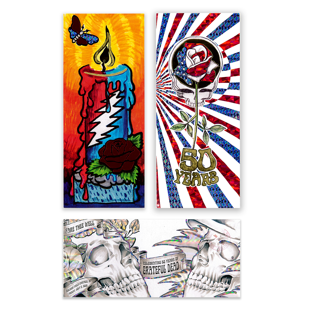 Dead 50: Fare Thee Well Chicago Commemorative Ticket Stub - Set of Three