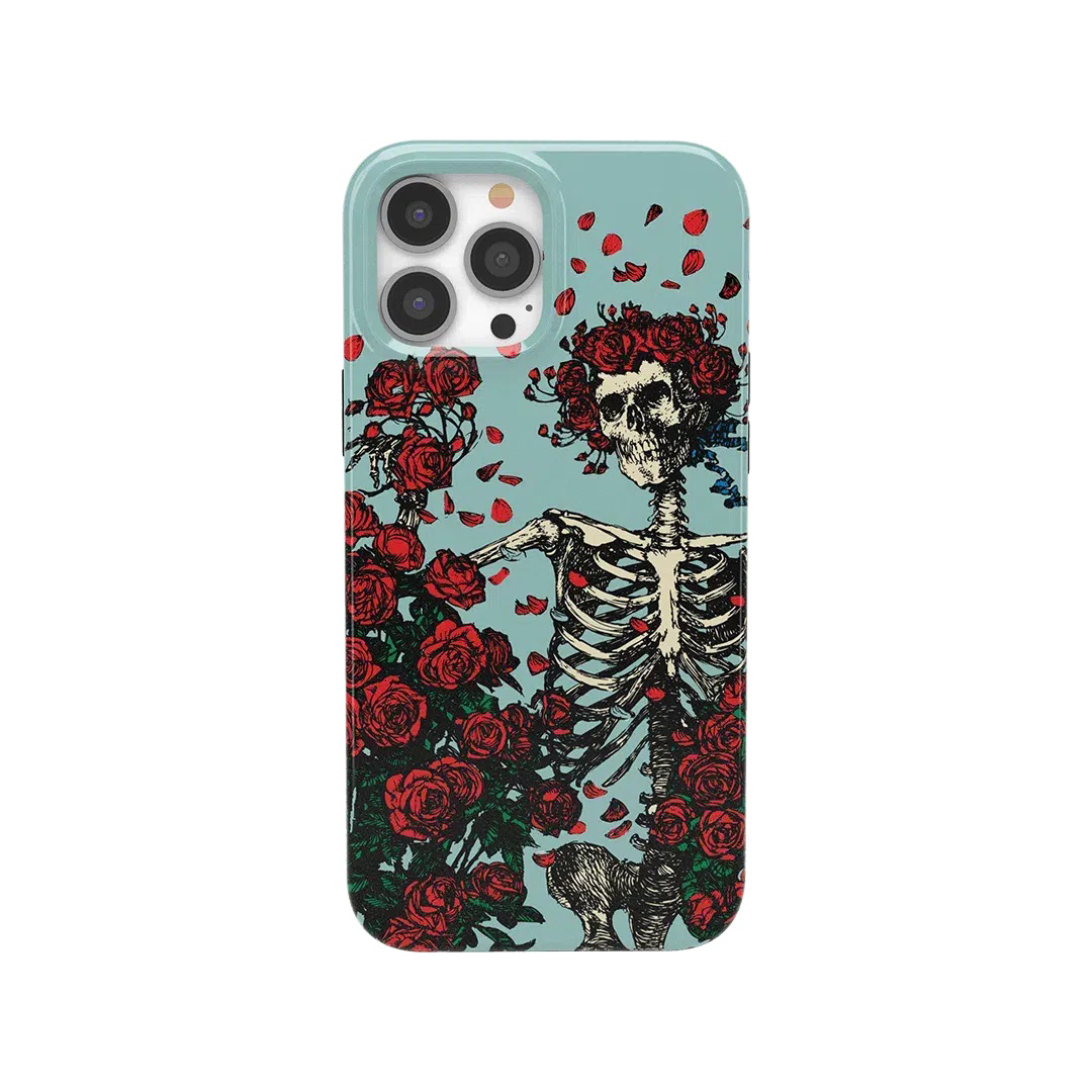 Forever Grateful | Grateful Dead Skeleton Floral Case