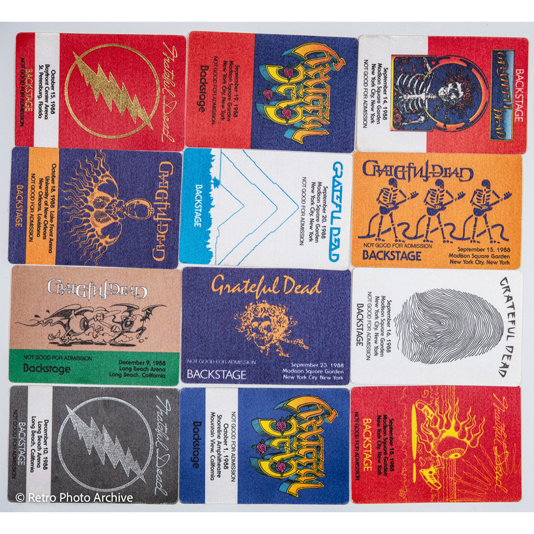 Grateful Dead Backstage Passes (1985 - 1987) from Dan Healy