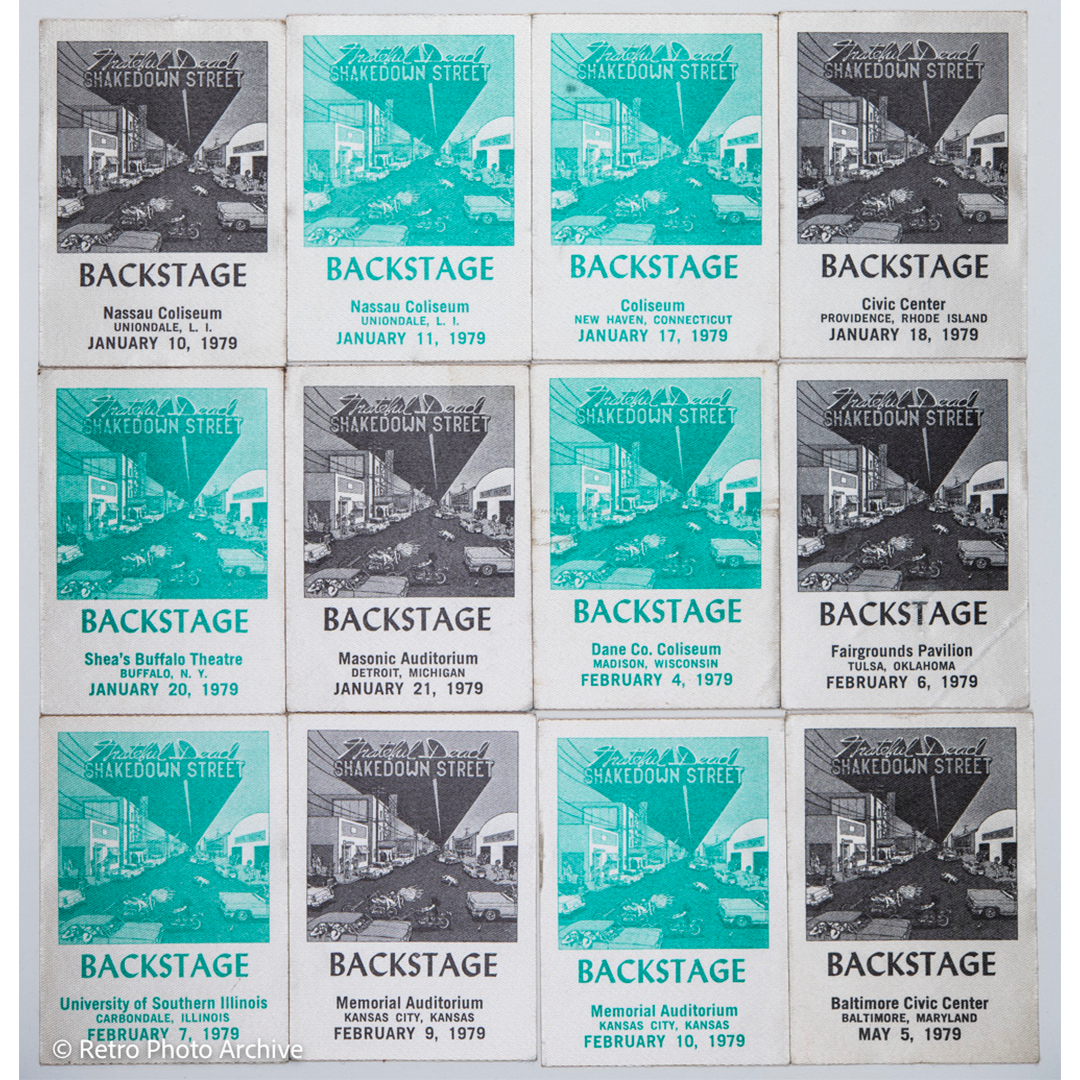 Grateful Dead Backstage Passes (01/10/1979 - 05/05/1979) from Dan Healy