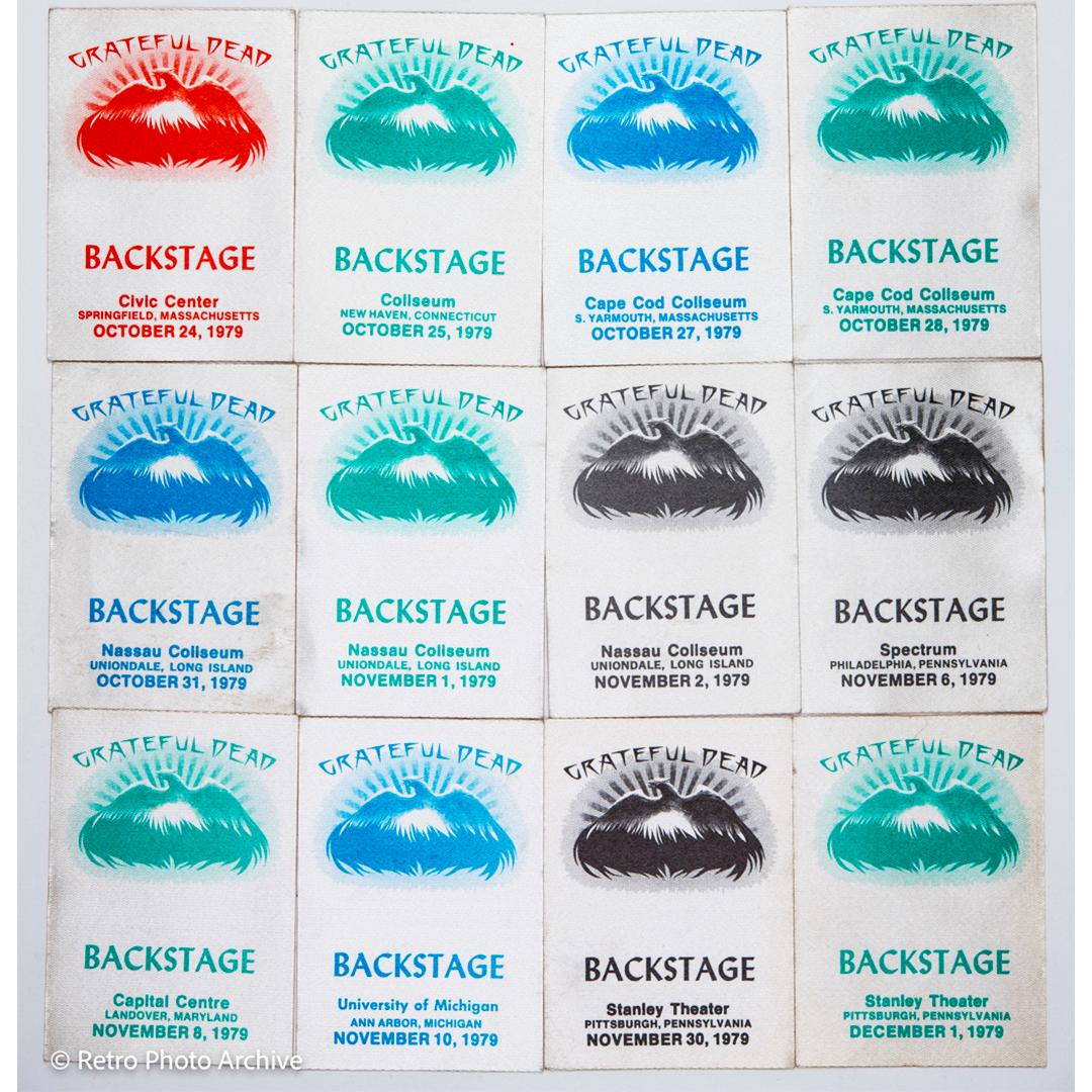 Grateful Dead Backstage Passes (12/24/1979 - 12/01/1979) from Dan Healy