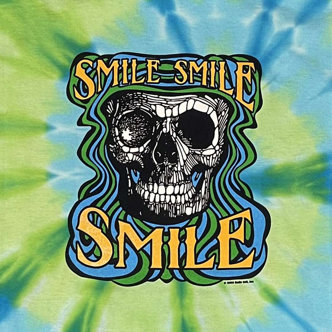 Smile, Smile, Smile Throwback Long-Sleeve Tie-Dye T-Shirt