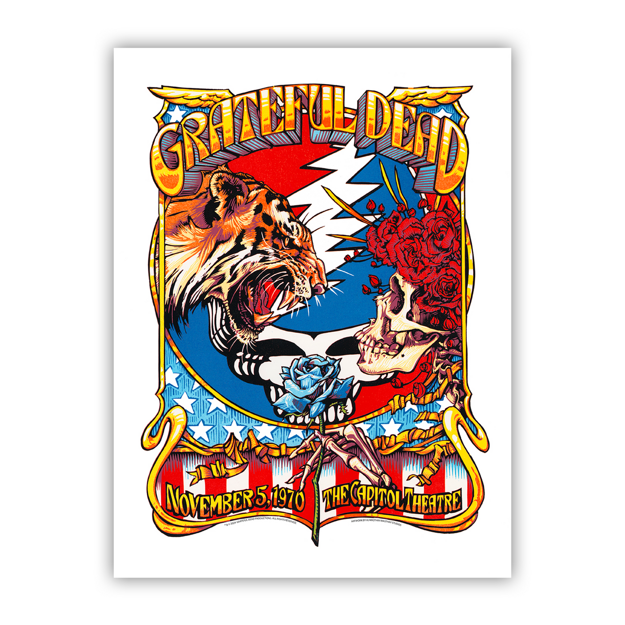 Grateful Dead (11/5/1970) by AJ Masthay - 5 Poster Bundle