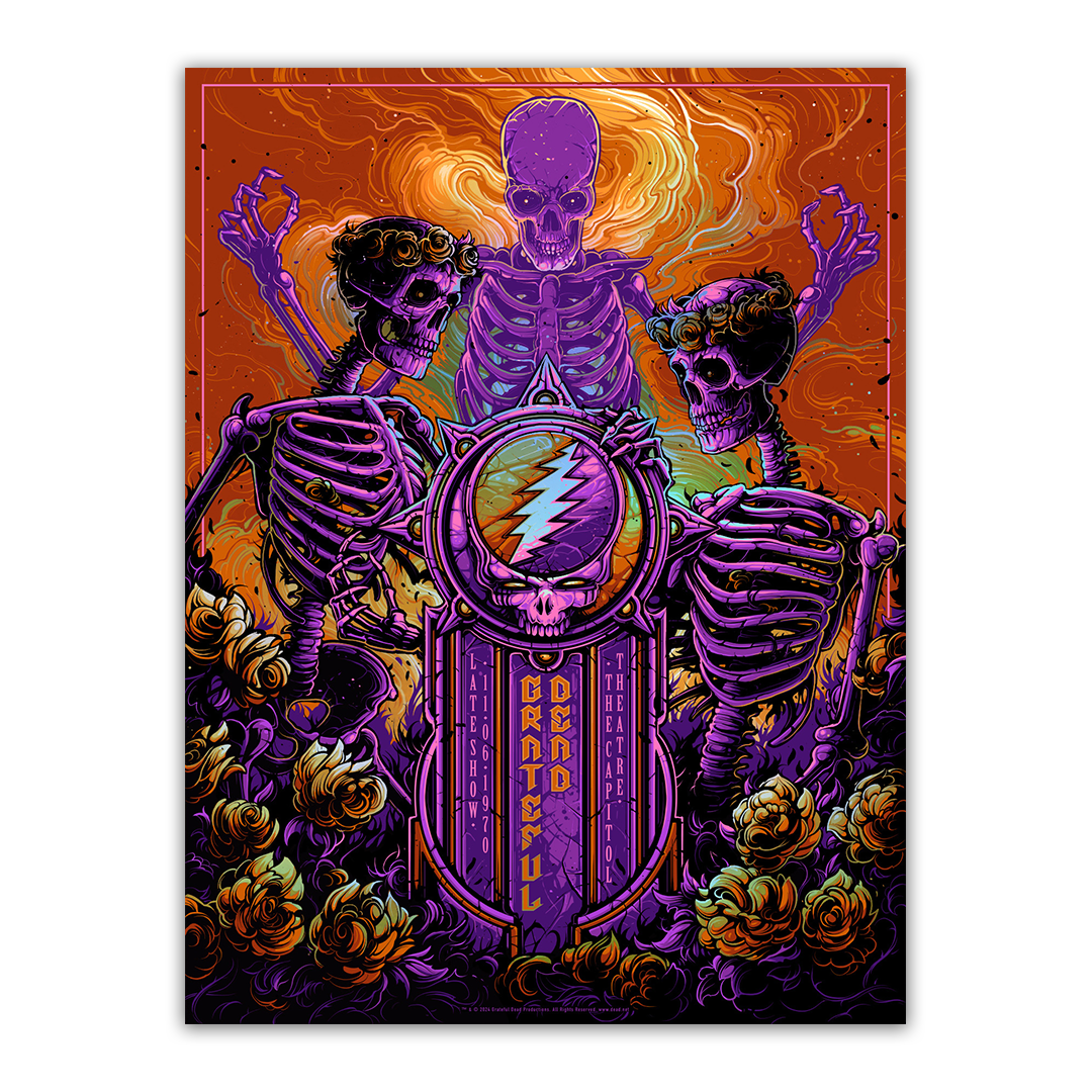 Grateful Dead (11/6/1970) Rainbow Foil Poster by Dan Mumford