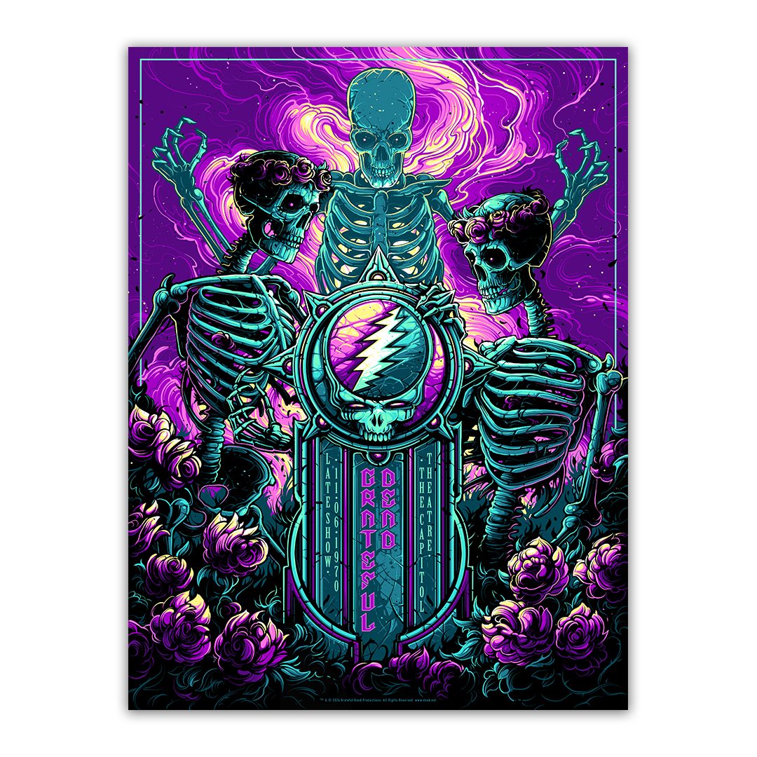 Grateful Dead (11/6/1970) Purple Variant Poster by Dan Mumford