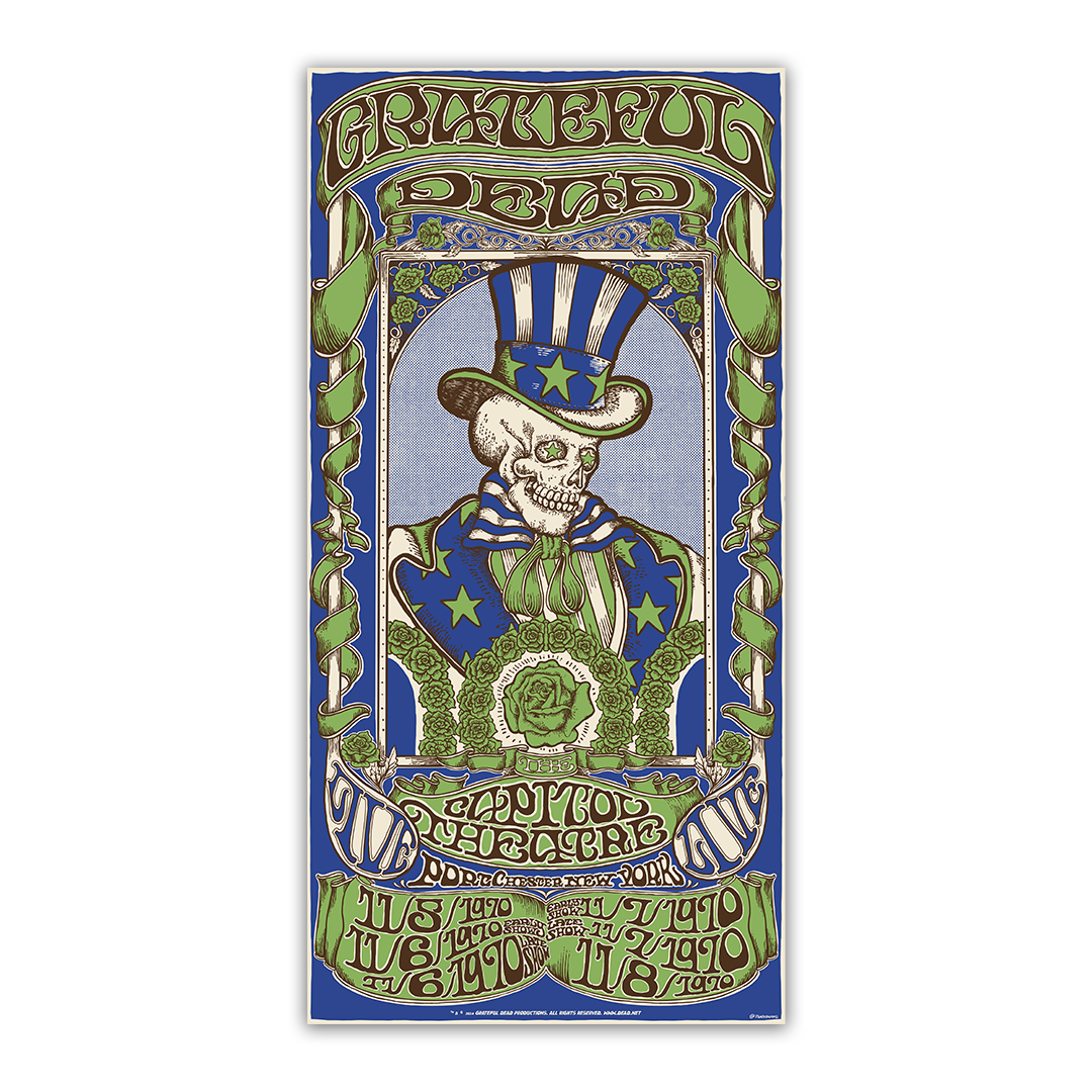 Grateful Dead (November 1970) 6-Show Run V2 Poster by Taylor Rushing