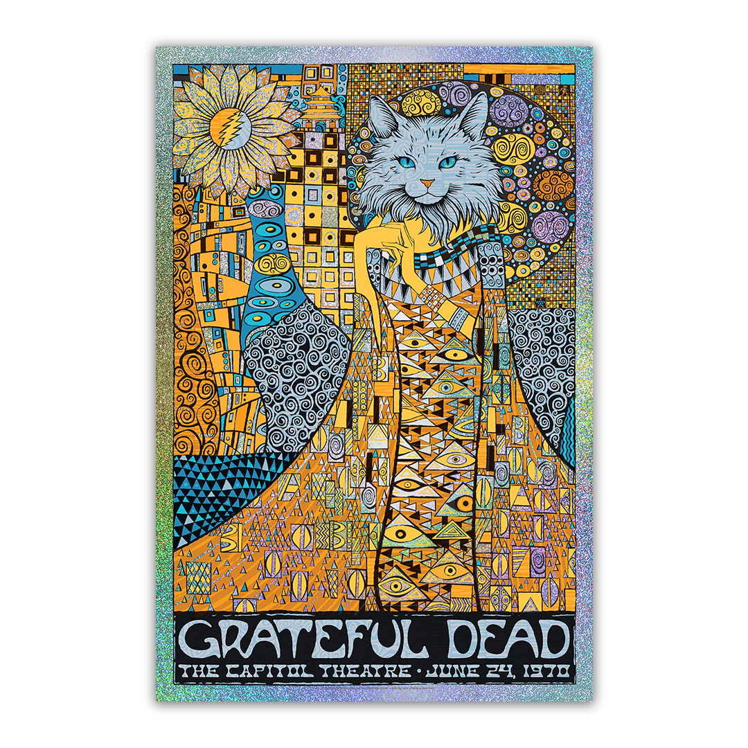 Grateful Dead (6/24/1970) Sparkle Foil Poster by Todd Slater