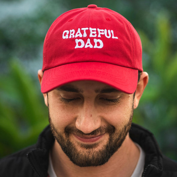 Grateful Dad - Embroidered Red Hat