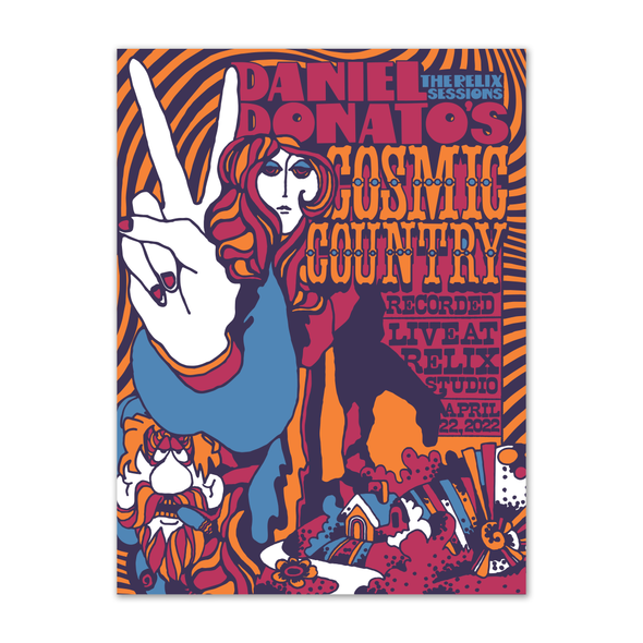 Daniel Donato's Cosmic Country - The Relix Session (Limited Edition 2-LP Cosmic Tie-Dye Vinyl + T-Shirt + 3 Poster Bundle)