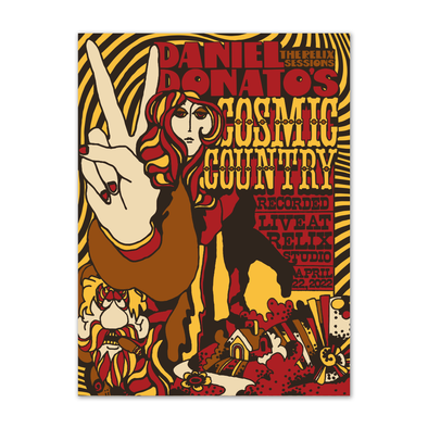 Daniel Donato's Cosmic Country - The Relix Session Red Edition Poster