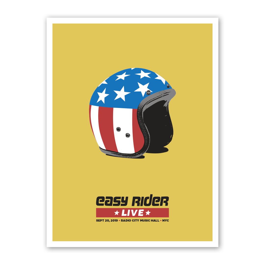 Easy Rider Live - Limited Edition Helmet Poster