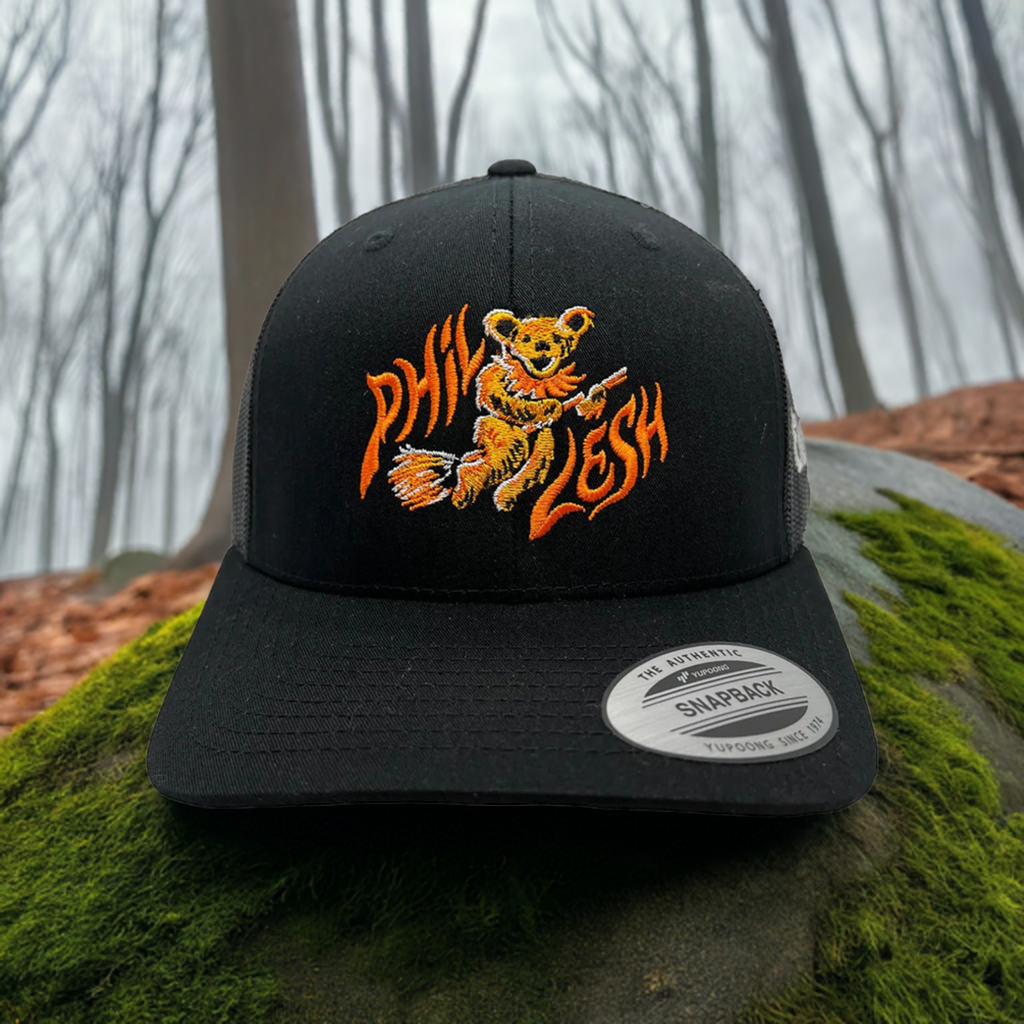 Phil Lesh & Friends - "Bear on Broom" Trucker Hat