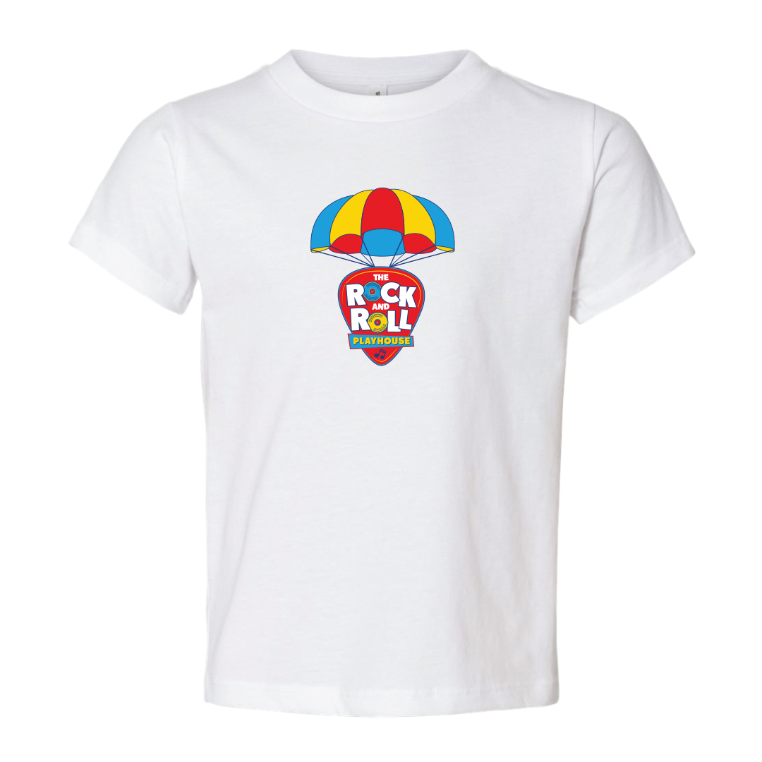 White Toddler's Parachute T-Shirt by The Rock and Roll Playhouse – Relix  Marketplace