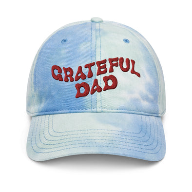 Grateful Dad - Embroidered Tie-Dye Hat
