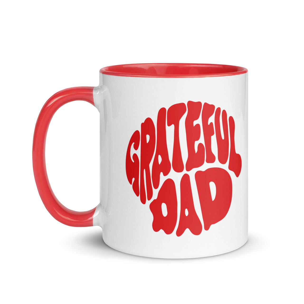 Grateful Dad Mug (White & Red)