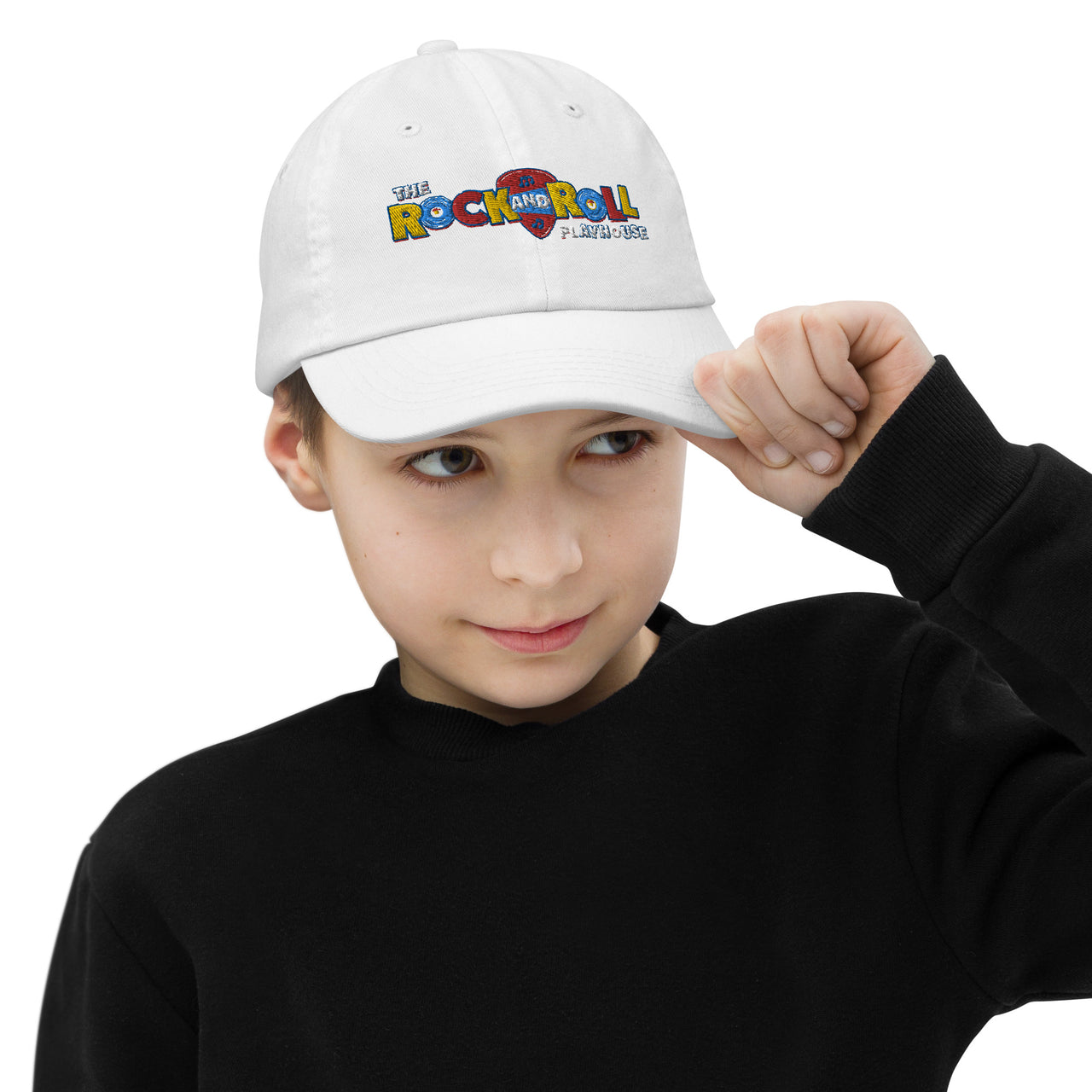 The Rock and Roll Playhouse White Youth Baseball Cap