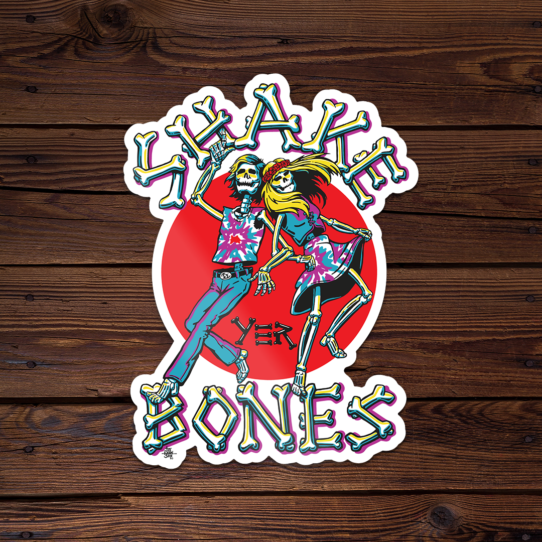 Shake Yer Bones - Throwback Sticker