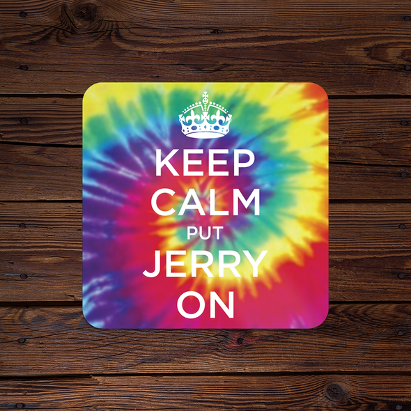 Keep Calm Put Jerry On Tie-Dye Sticker