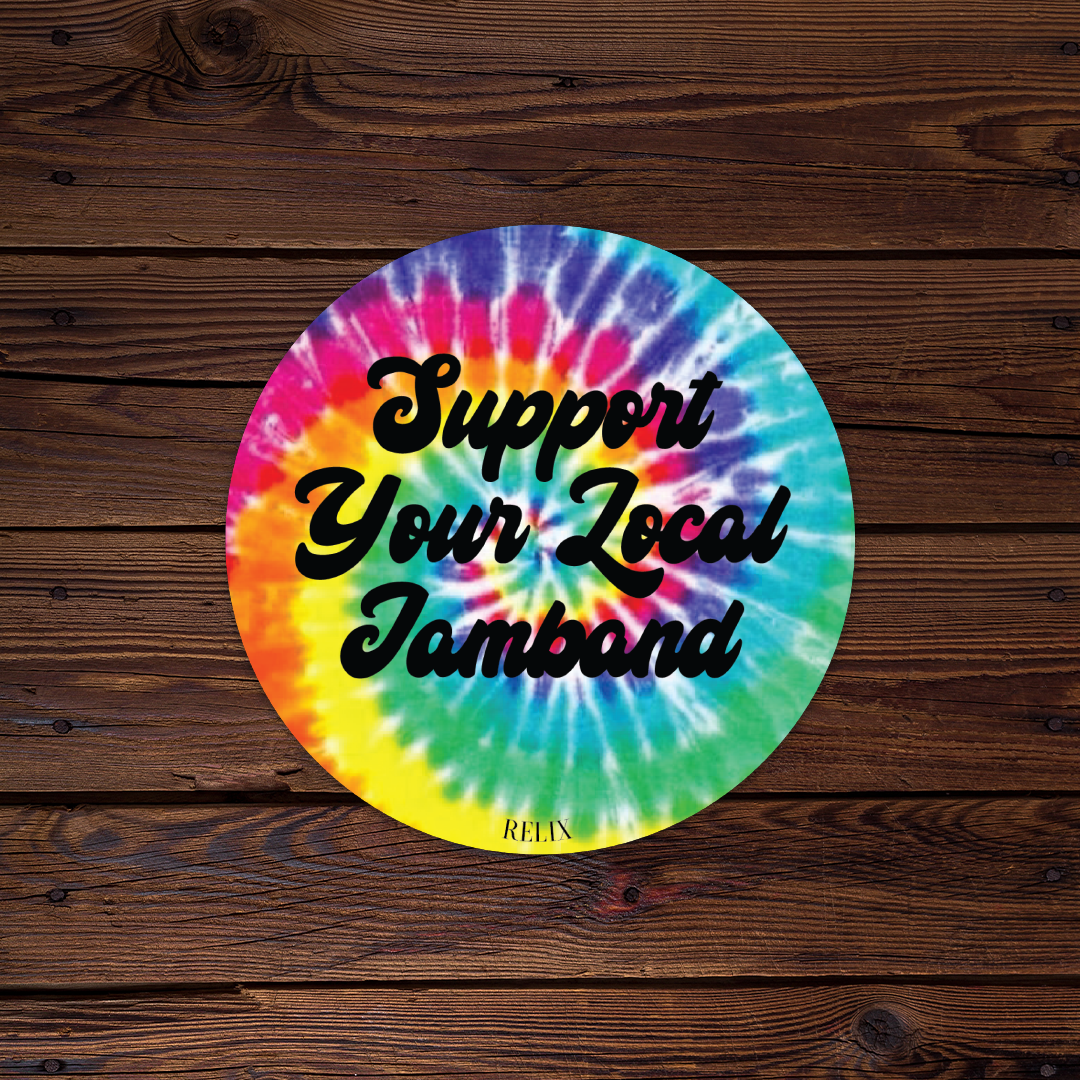 Support Your Local Jamband Tie-Dye Sticker