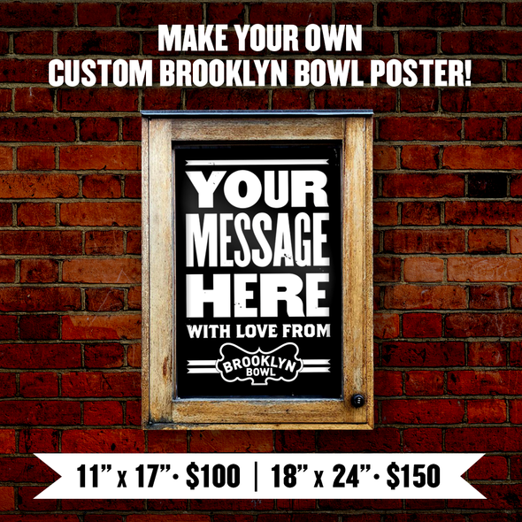 Custom Brooklyn Bowl Show Poster