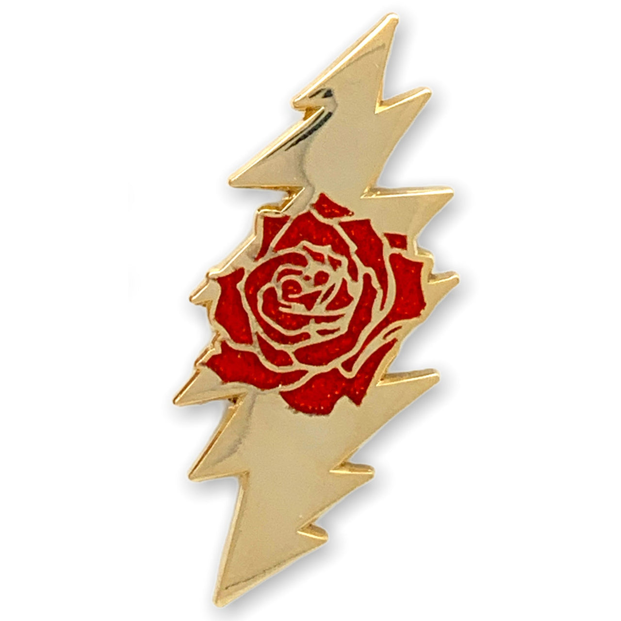 Rose & Bolt Logo Pin | Gold