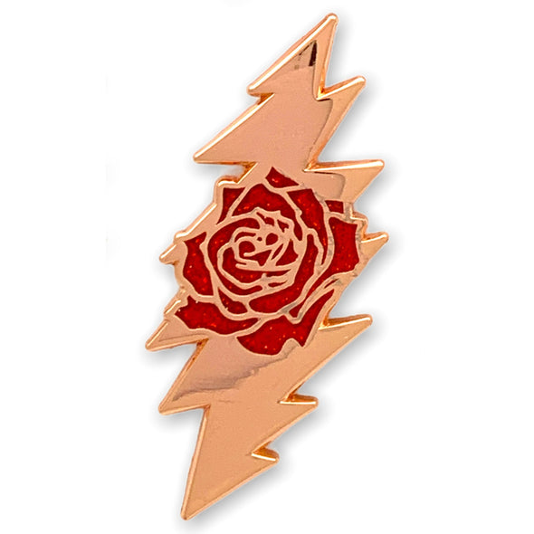 Rose & Bolt Logo Pin | Rose Gold