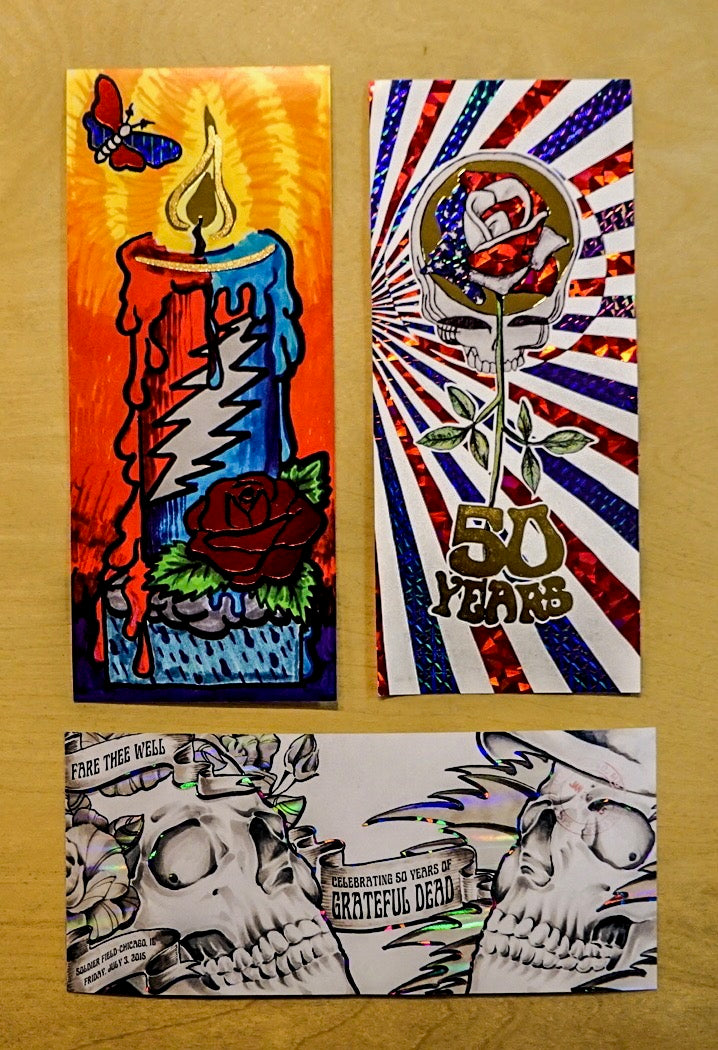 Dead 50: Fare Thee Well Chicago Commemorative Ticket Stub - Set of Three