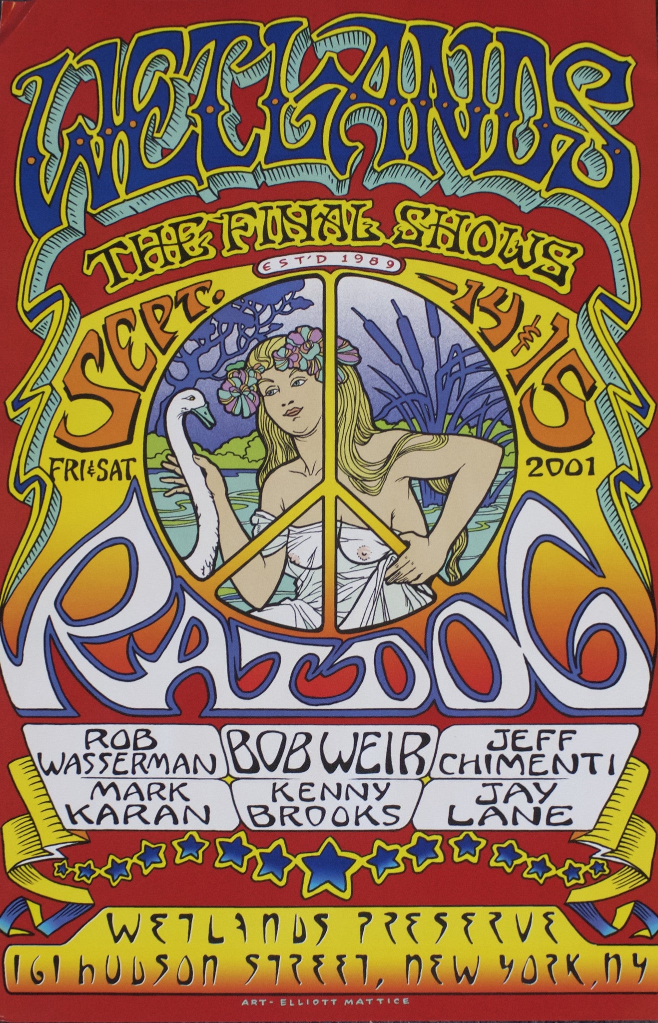 RATDOG BOB WEIR SPRING TOUR 2008 ORIG SILKSCREEN RICHARD