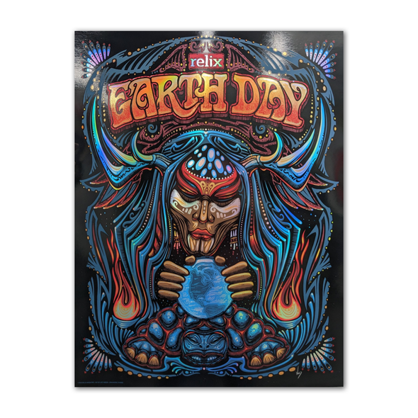 Limited Edition Earth Day Poster by Jeff Wood - Foil Edition