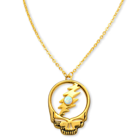 Stealie Birthstone Necklace | Gold