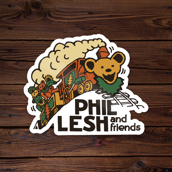 Phil Lesh & Friends - Bear on Train Sticker