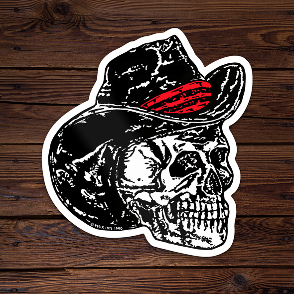 Cowboy Skull - Throwback Sticker