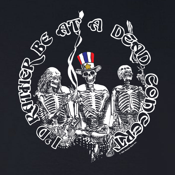 I'd Rather Be At A Dead Concert - Throwback T-Shirt