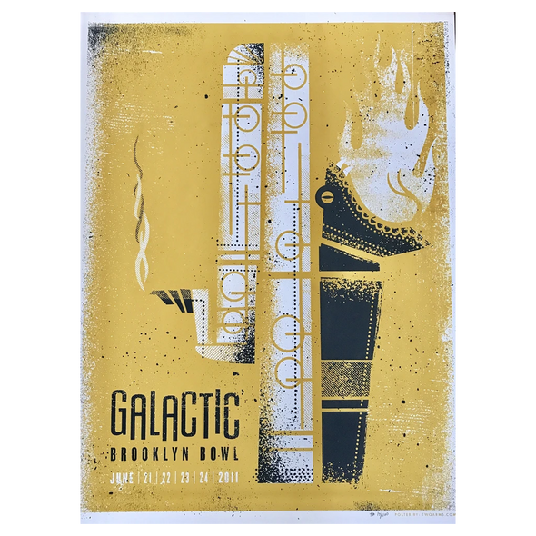 Limited Edition Poster: Galactic at Brooklyn Bowl - June 2011