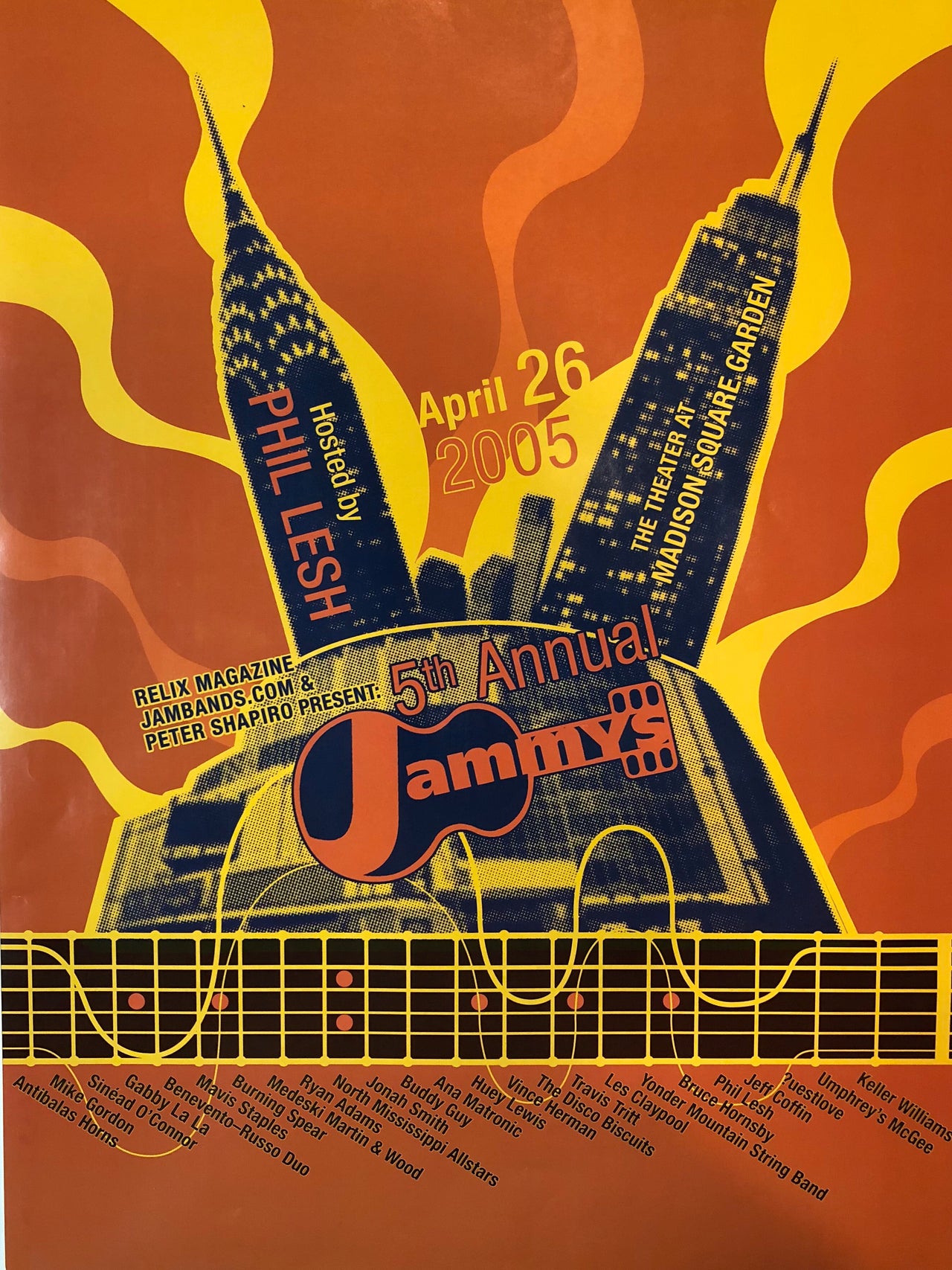 Vintage 5th Annual Jammys Poster (2005) - 18" x 24"