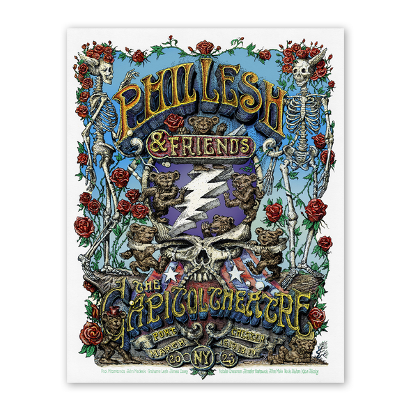 Phil Lesh & Friends Main Edition Poster by David Welker (March 2023)