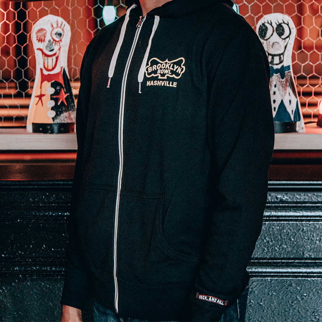 Brooklyn Bowl Nashville Zip-Up Hooded Sweatshirt