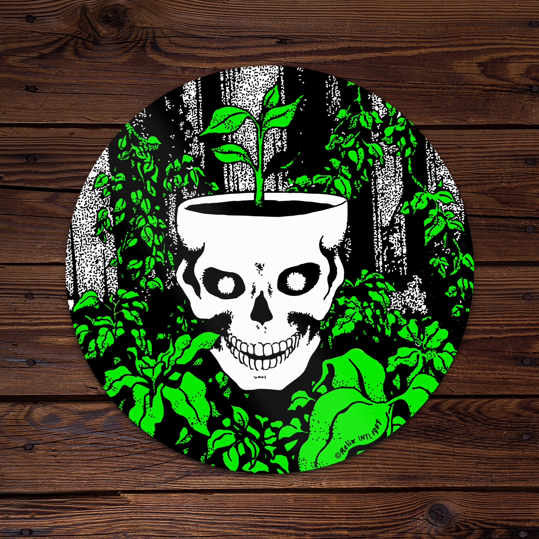 Rainforest Skull - Throwback Sticker