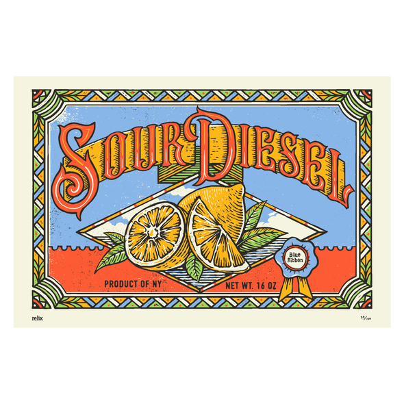 Limited Edition Sour Diesel Poster