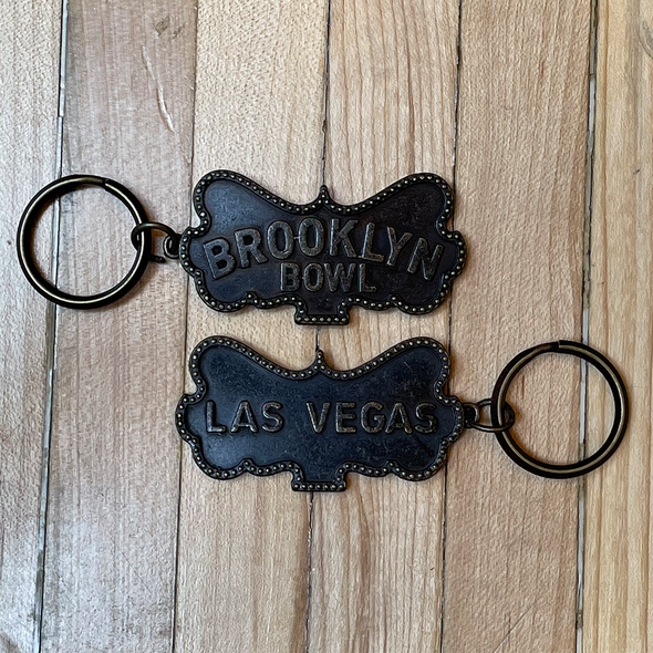 Brooklyn Bowl Las Vegas Bronze Keychain
