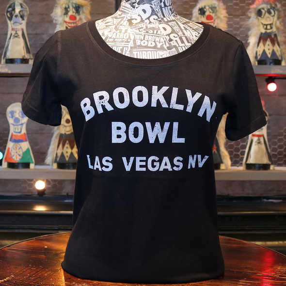 Brooklyn Bowl Las Vegas Women's Black T-Shirt